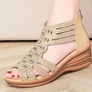 Women's Roman Sandals Summer Fashion Ladies Sandals Arch Support Sandals, SZ 9